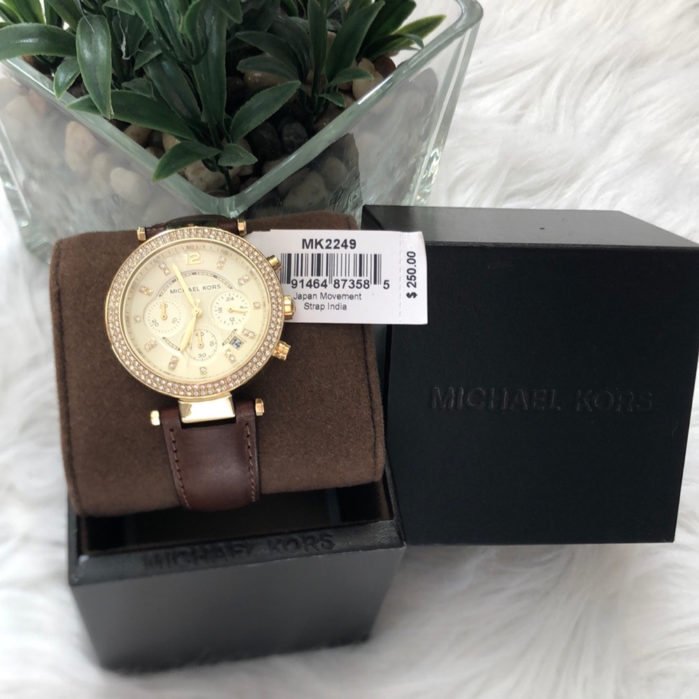 Parker Chronograph Quartz Gold Dial Watch